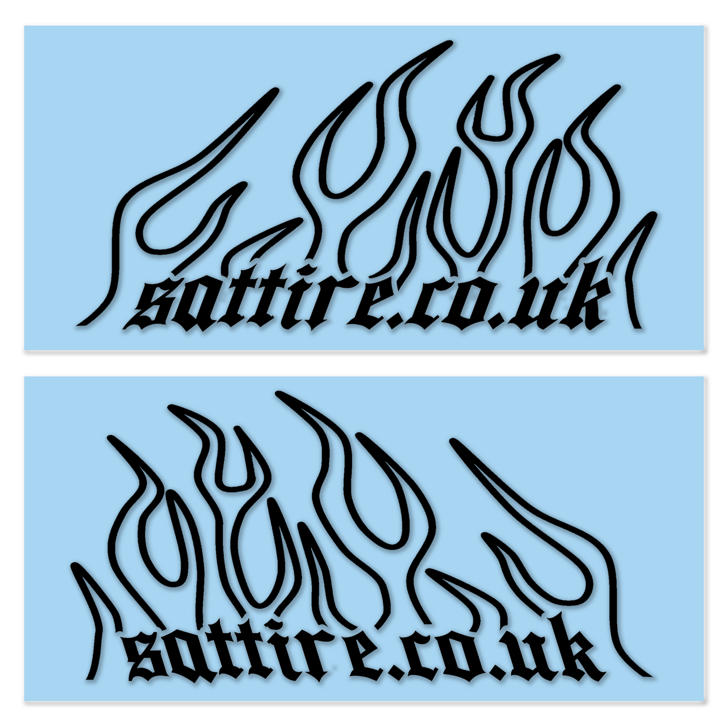 FLAME DECAL STICKERS