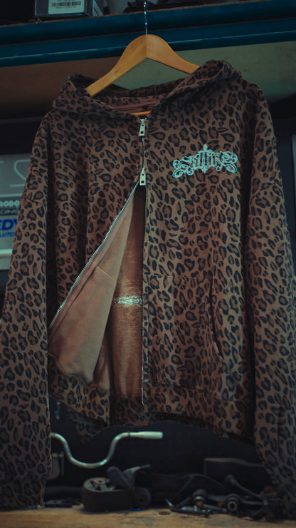 LEOPARD ZIP-UP