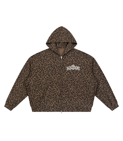LEOPARD ZIP-UP