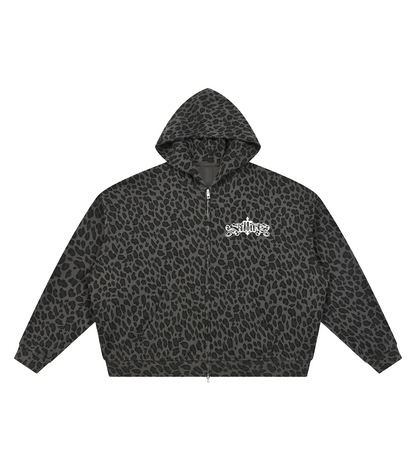 LEOPARD ZIP-UP